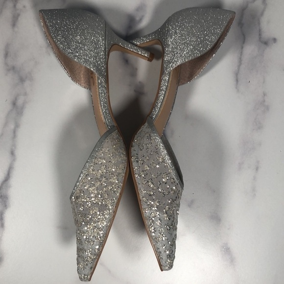 JEWEL BADGLEY MISCHKA--Avalon Glitter d'Orsay Pumps, Size 7.5M - Picture 8 of 10